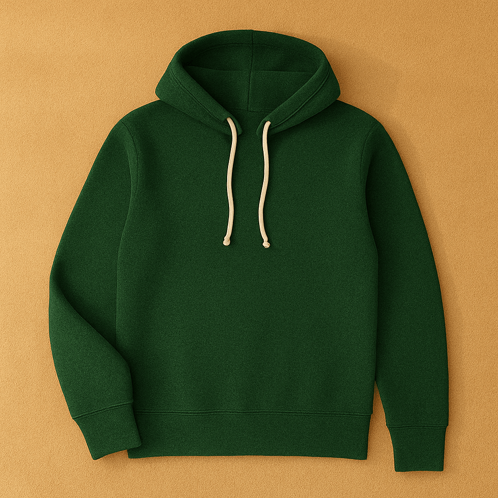 Plain Dark Green Hoodie